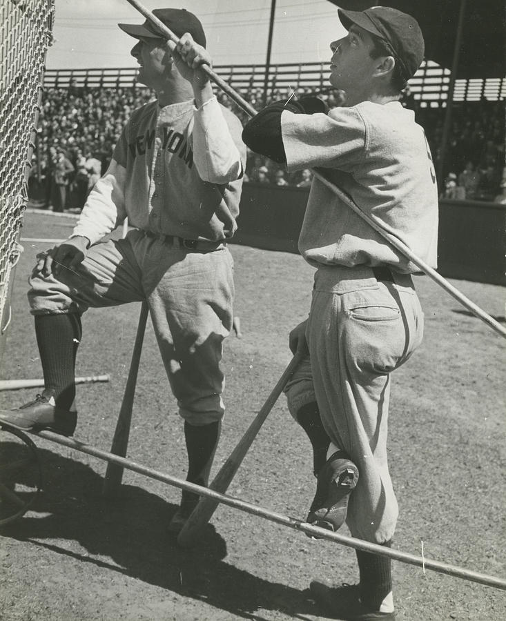 Lou Gehrig;Joe Dimaggio Photograph by Carl Mydans