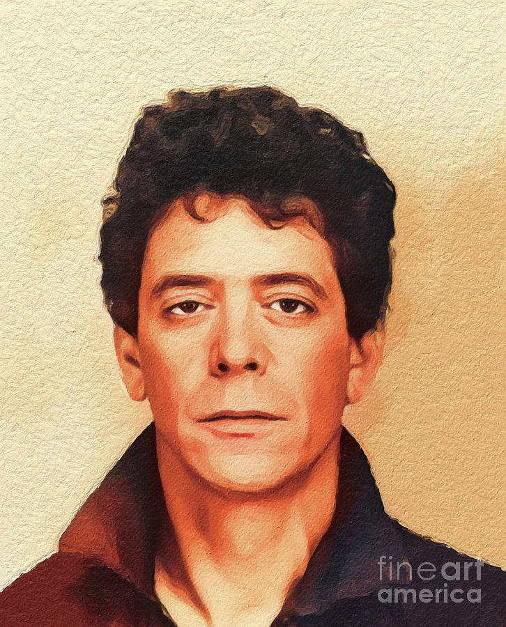 Hollywood Painting - Lou Reed, Music Legend by Esoterica Art Agency
