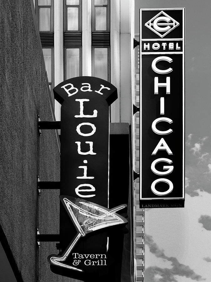LOUIE LOUIE Bar Hotel Chicago IL Photograph by William Dey