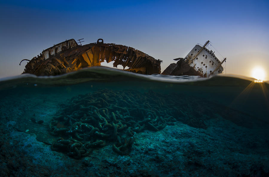Wreck Photograph - Louilla by Csaba Tokolyi