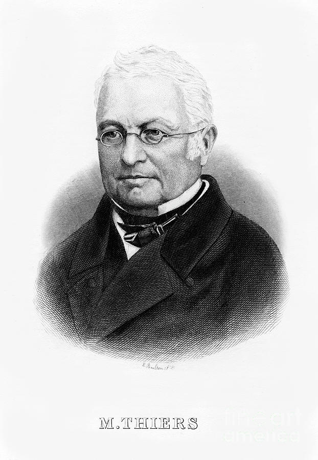 Louis Adolphe Thiers, French Statesman Drawing by Print Collector