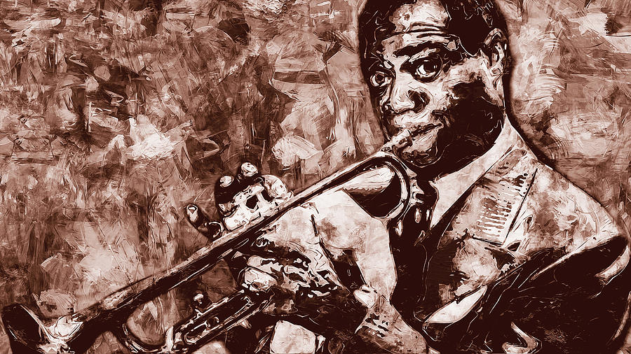Louis Armstrong - 01 Painting by AM FineArtPrints