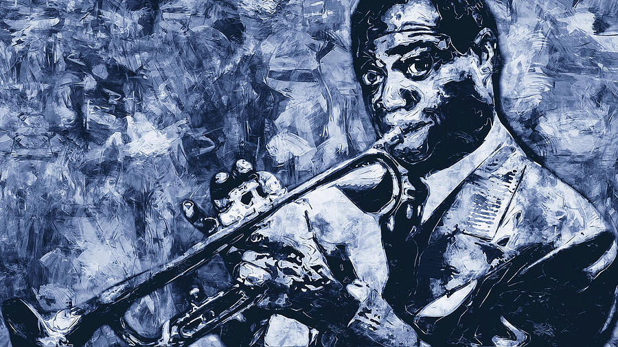 Louis Armstrong - 02 Painting by AM FineArtPrints