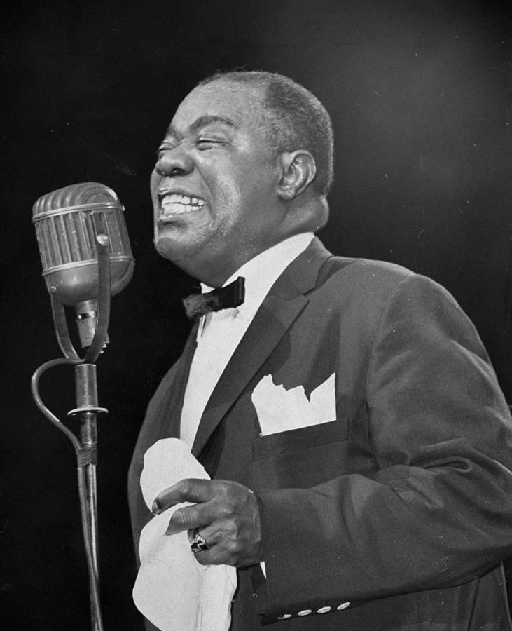 Louis Armstrong At The Daily News Jazz Photograph by New York Daily News Archive
