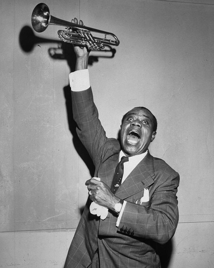 Louis Armstrong Returns From A European Photograph by New York Daily News Archive