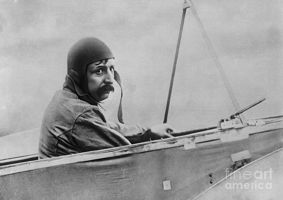 Louis Bleriot Sitting In Cockpit Photograph by Bettmann