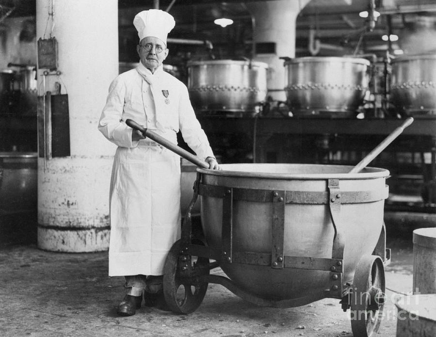 Louis Charles Delisle Stirring Soup Photograph by Bettmann