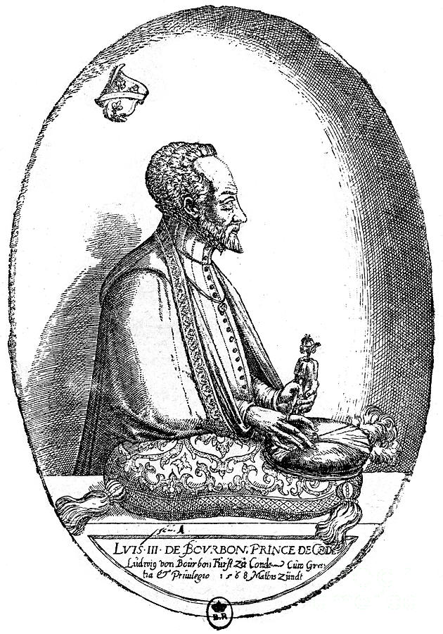 Louis I De Bourbon, Prince De Condé Drawing by Print Collector