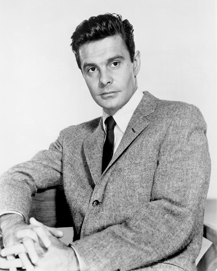 Louis Jourdan Sitting On Chair Photograph by Globe Photos - Fine Art ...