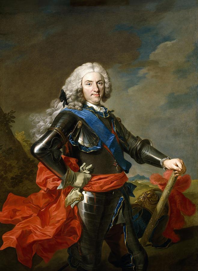 Louis Michel van Loo / Philip V, King of Spain, ca. 1739, French School. FELIPE V DE BORBON. Painting by Louis-Michel van Loo -1707-1771-