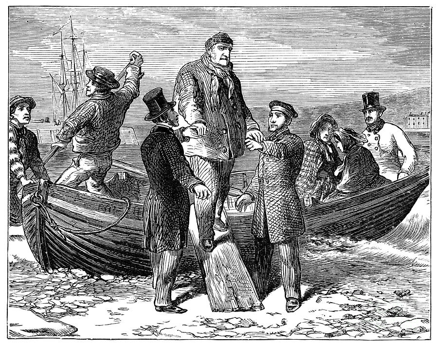 Louis Philippe Arrives At Newhaven Drawing by Print Collector