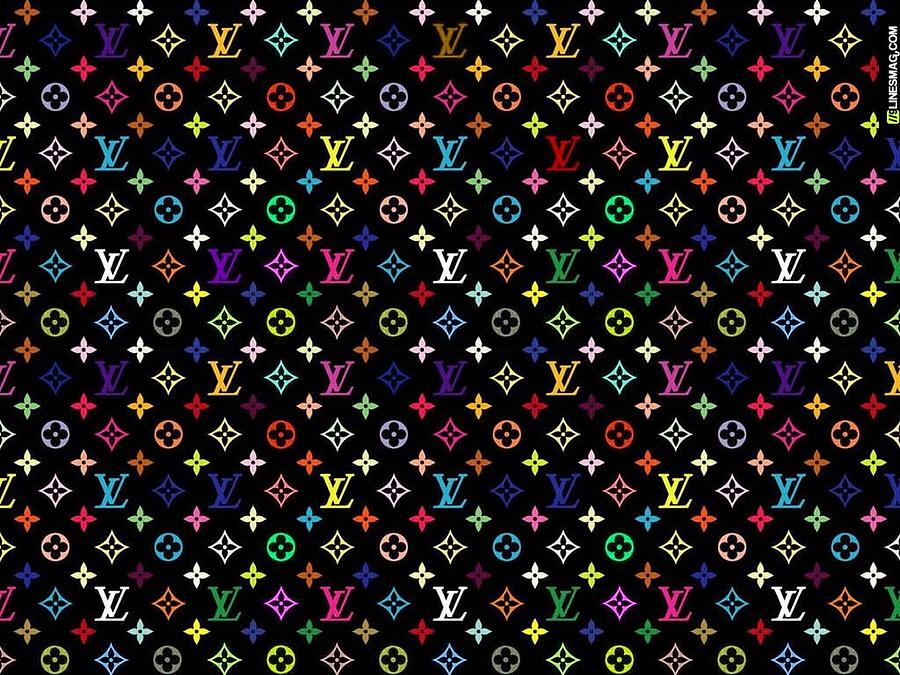 Louis Vuitton rainbow monogram Digital Art Kiera