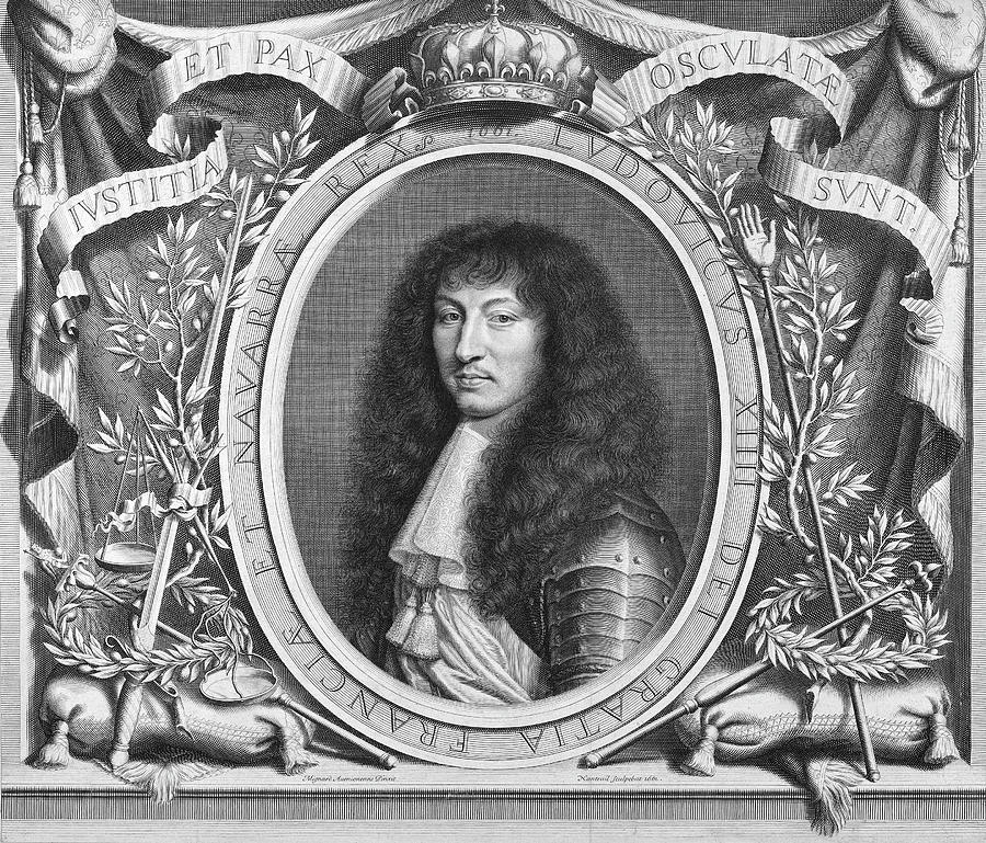 Portrait Painting - Louis Xiv (1638-1715) by Pierre Mignard