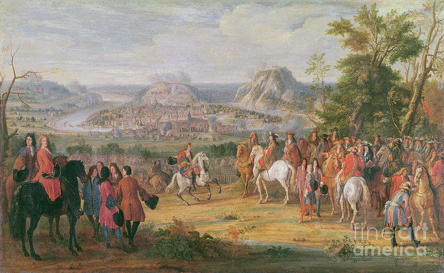 Louis Xiv At The Siege Of Besançon In May 1674 Painting by Pierre-denis Martin