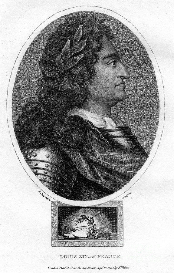 Louis Xiv, King Of France, 1805.artist Drawing by Print Collector