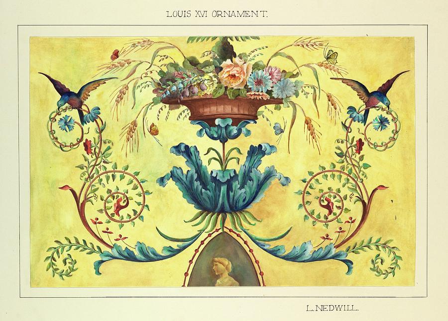 Louis Xiv Ornament II Painting by Elizabeth A. Nedwill - Pixels