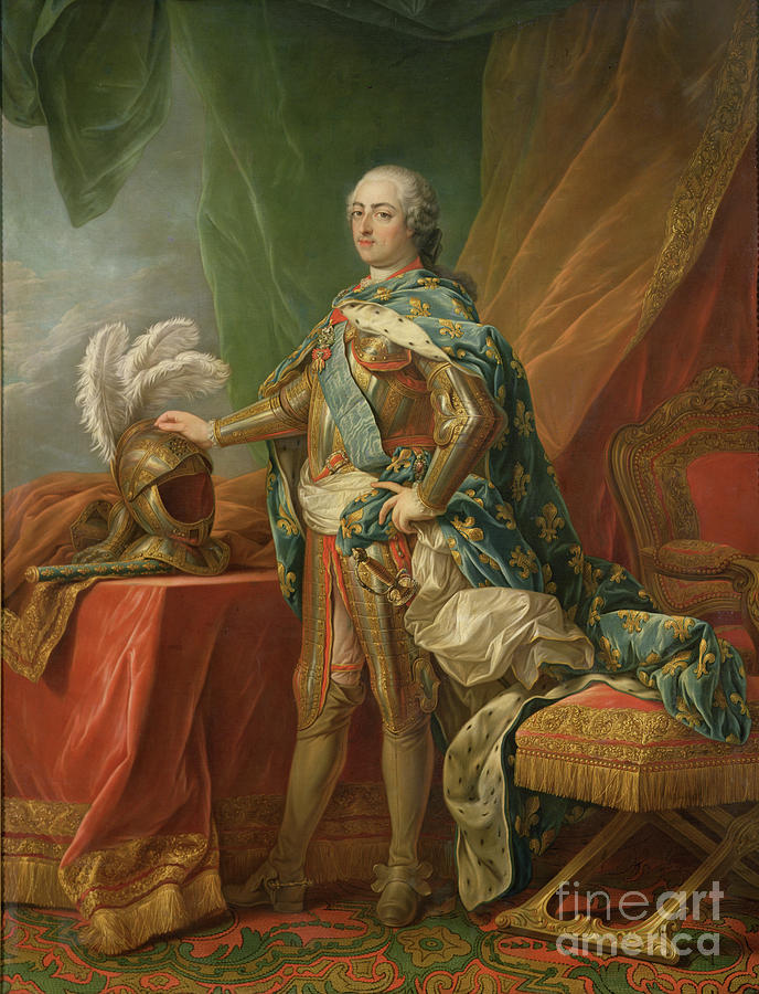 Portrait Painting - Louis Xv Of France by Carle Van Loo