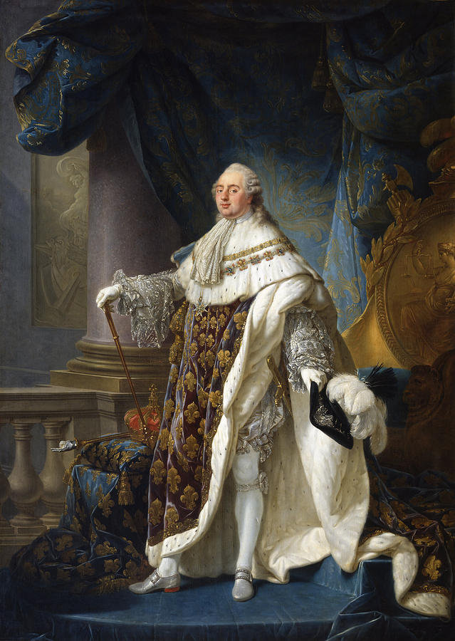 Louis XVI Portrait - By Antoine Callet Painting by War Is Hell Store