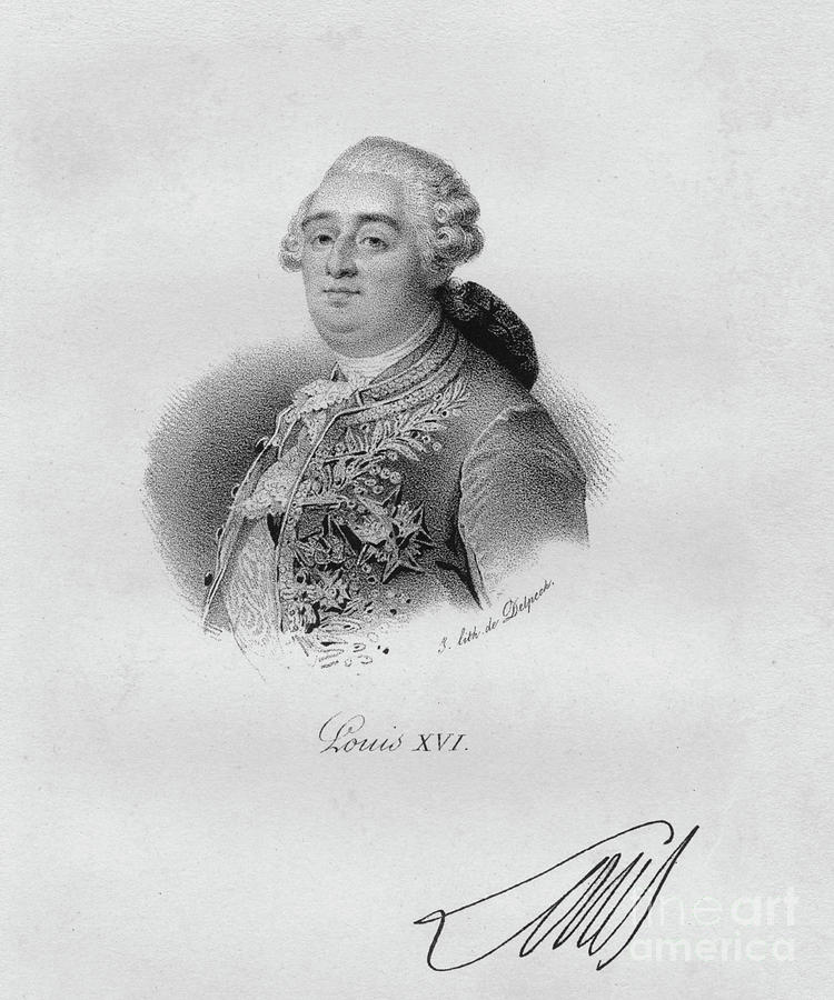 Louis Xvi Drawing by Print Collector