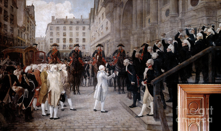 Louis Xvi Received By The New Mayor Drawing by Print Collector