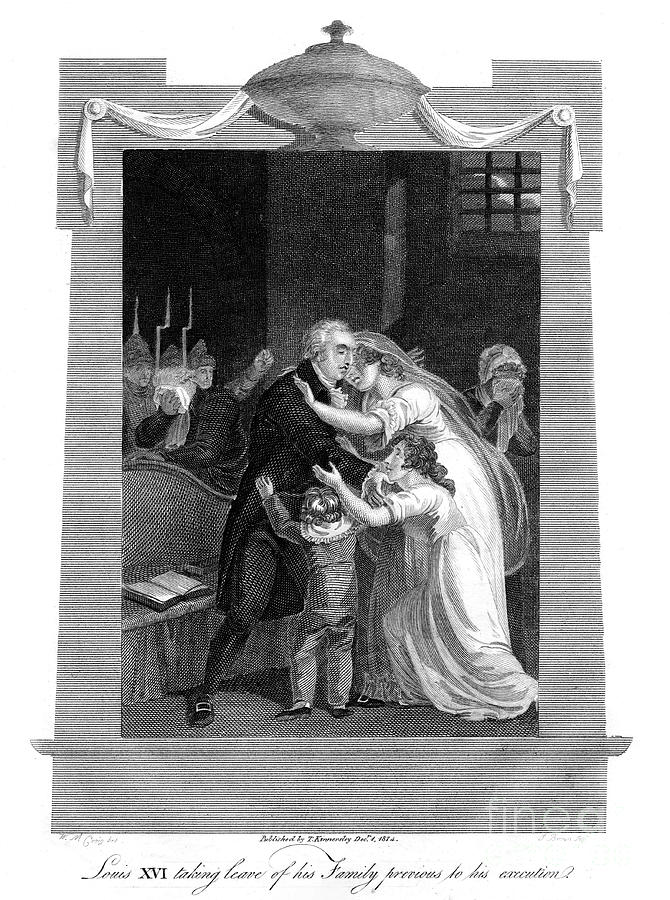 Louis Xvi Taking Leave Of His Family Drawing by Print Collector
