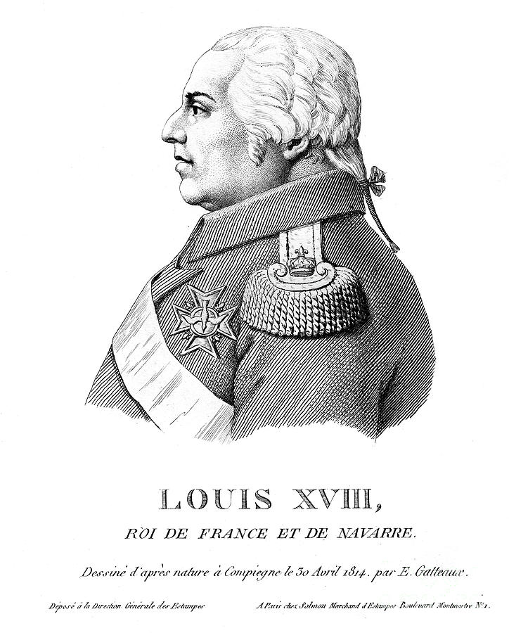 Louis Xviii King Of France 1814 By Print Collector