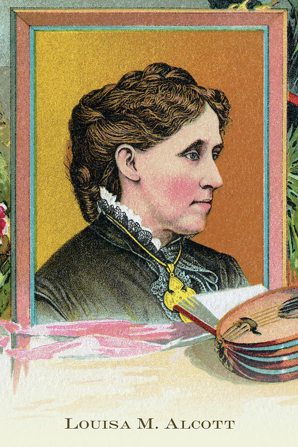Louisa M. Alcott Painting by Sweet Home Family Soap