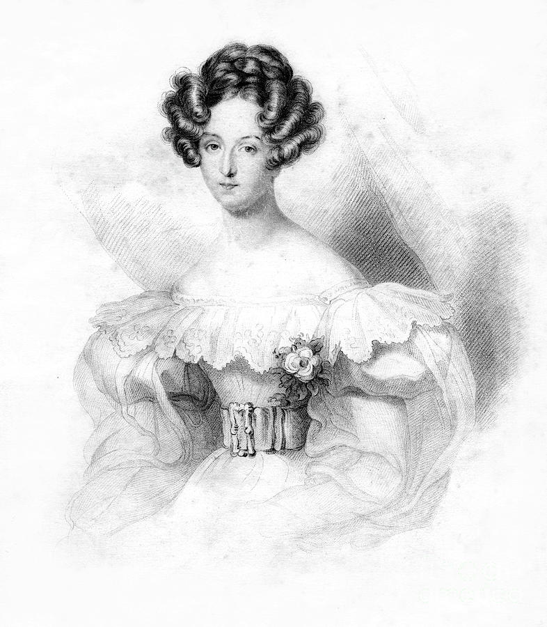 Louise-marie, Queen Of The Belgians Drawing by Print Collector