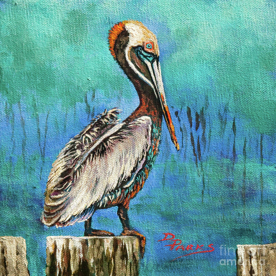 New Orleans Painting - Louisiana Brown Pelican by Dianne Parks