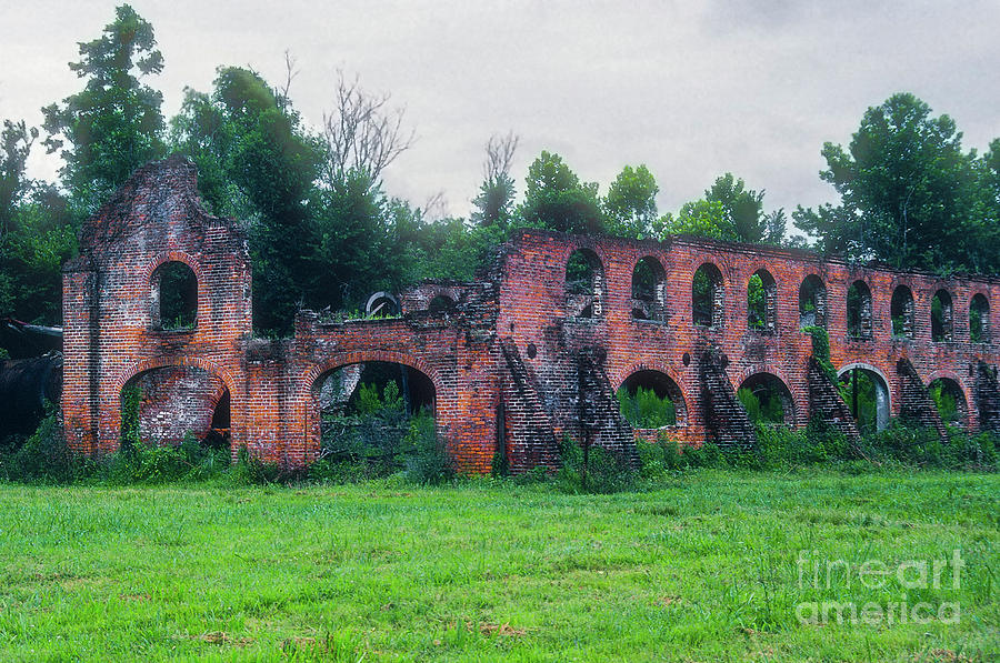 Louisiana Sugar Planation Mill Ruins One Photograph by Bob Phillips