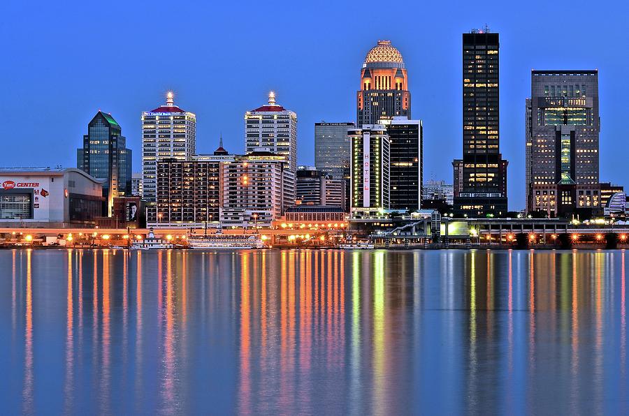Louisville Lighting Up Photograph by Frozen in Time Fine Art Photography