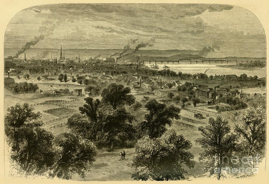 Louisville Drawing by Print Collector