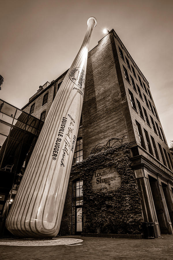 America Photograph - Louisville Slugger Museum and Factory - Kentucky Sepia by Gregory Ballos