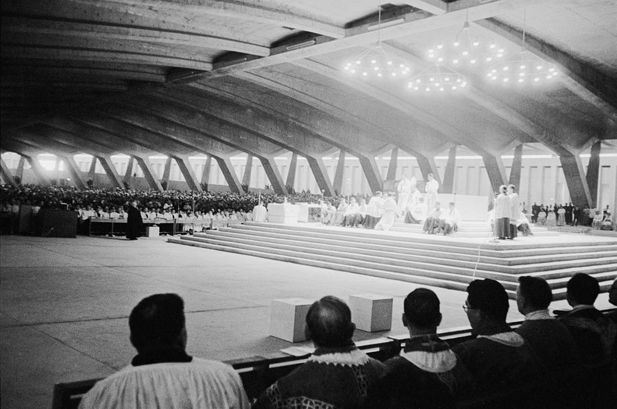 Lourdes 1958 Centennial Of The First Photograph by Keystone-france