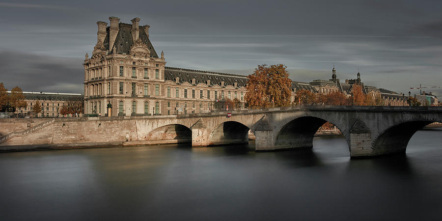 Landscape Photograph - Louvre On Autumn by Moises Levy