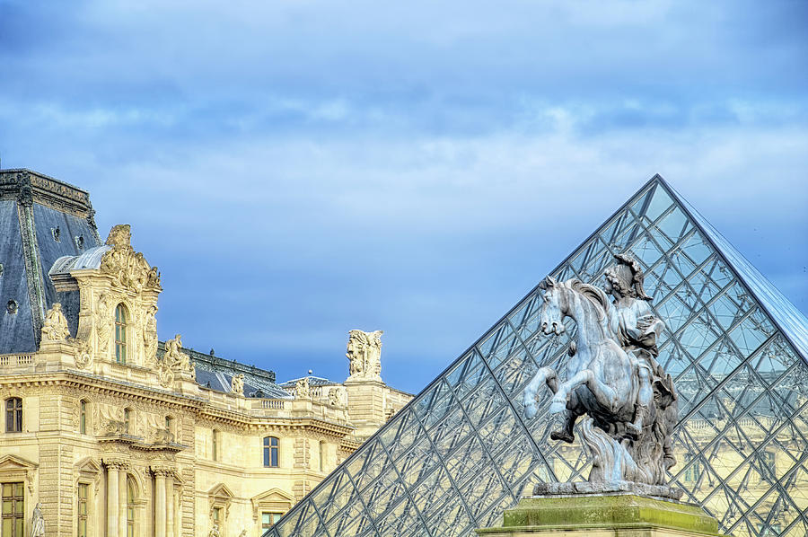 Paris Photograph - Louvre Palace And Pyramid IIi by Cora Niele