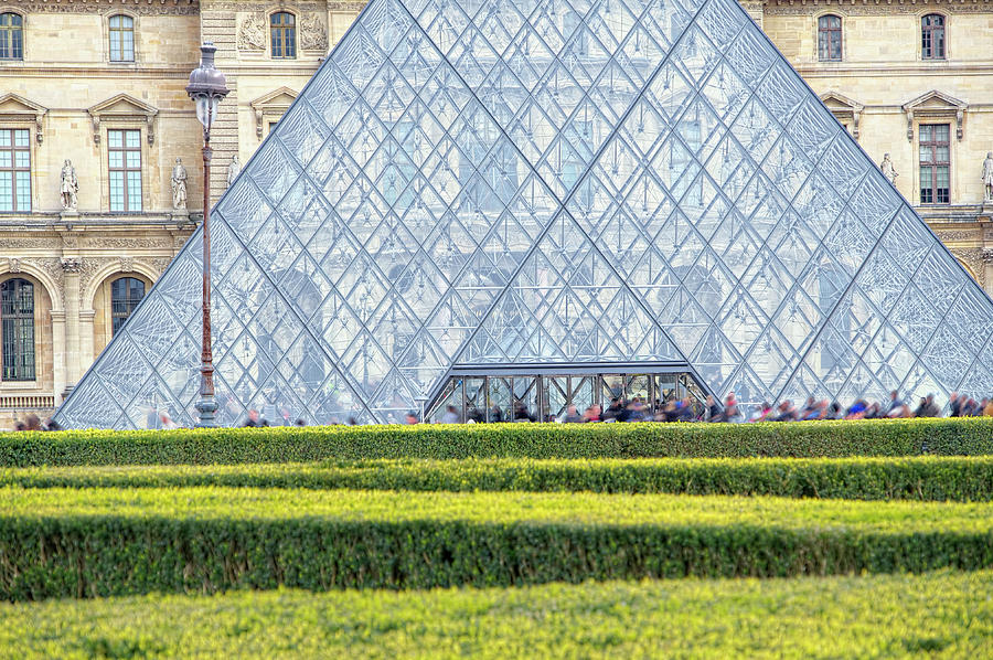 Paris Photograph - Louvre Pyramid by Cora Niele