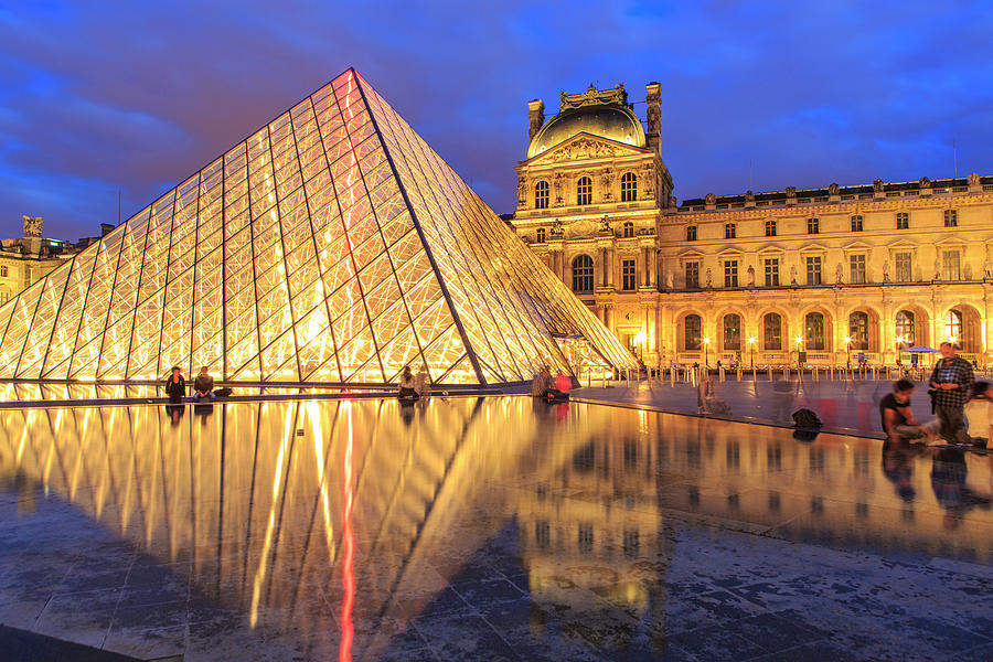 Louvre Pyramid, Paris, France Digital Art by Stefano Brozzi - Pixels