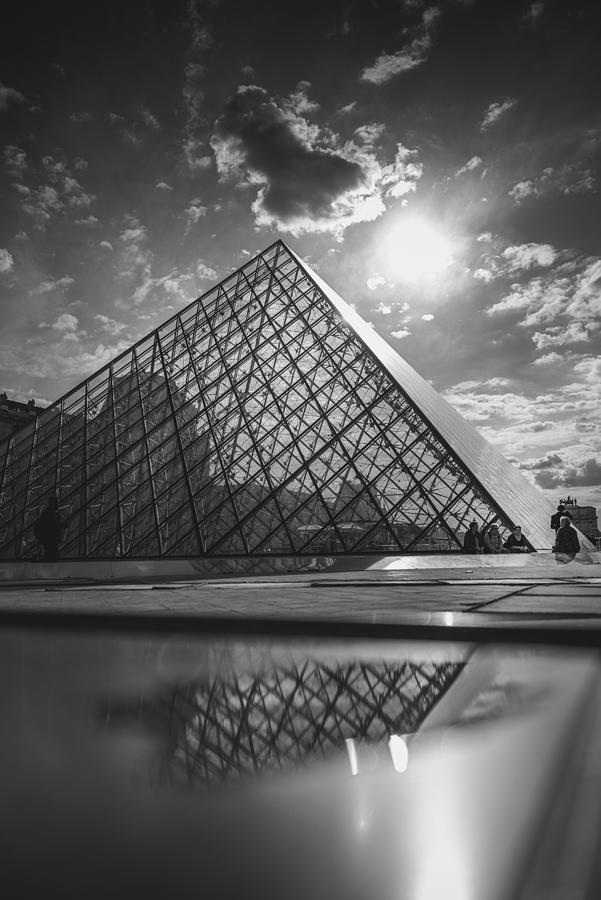Louvre Photograph - Louvre\s Reflection by Behdad Pournader