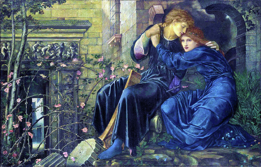 Edward Burne-jones Painting - Love Among The Ruins - Digital Remastered Edition by Edward Burne-Jones Edward Burne-jones Painting - Love Among The Ruins - Digital Remastered Edition by Edward Burne-Jones