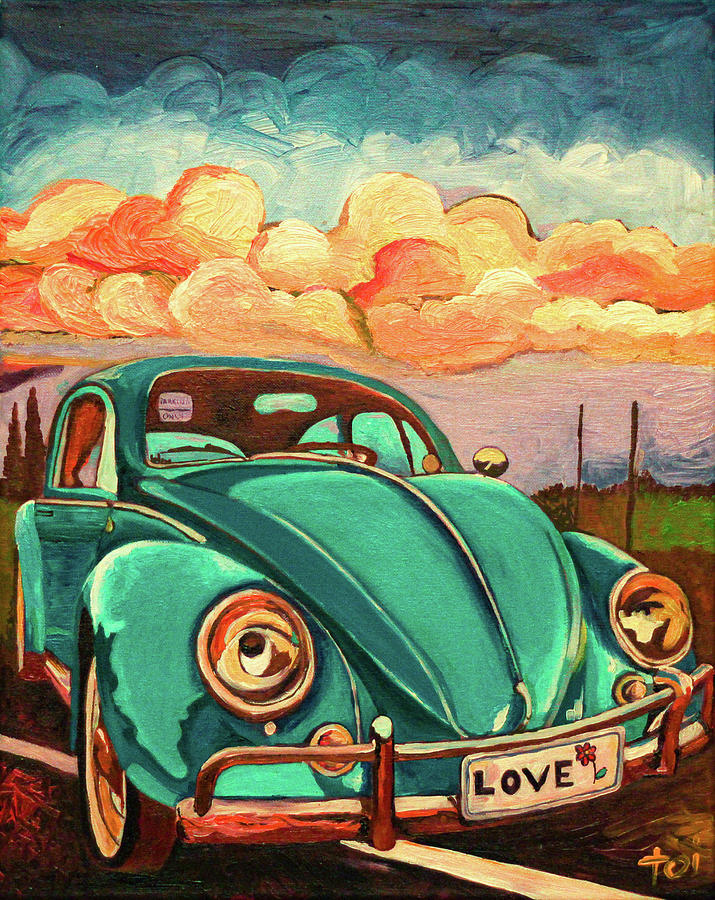 Love Bug Painting by Art by Toi - Fine Art America