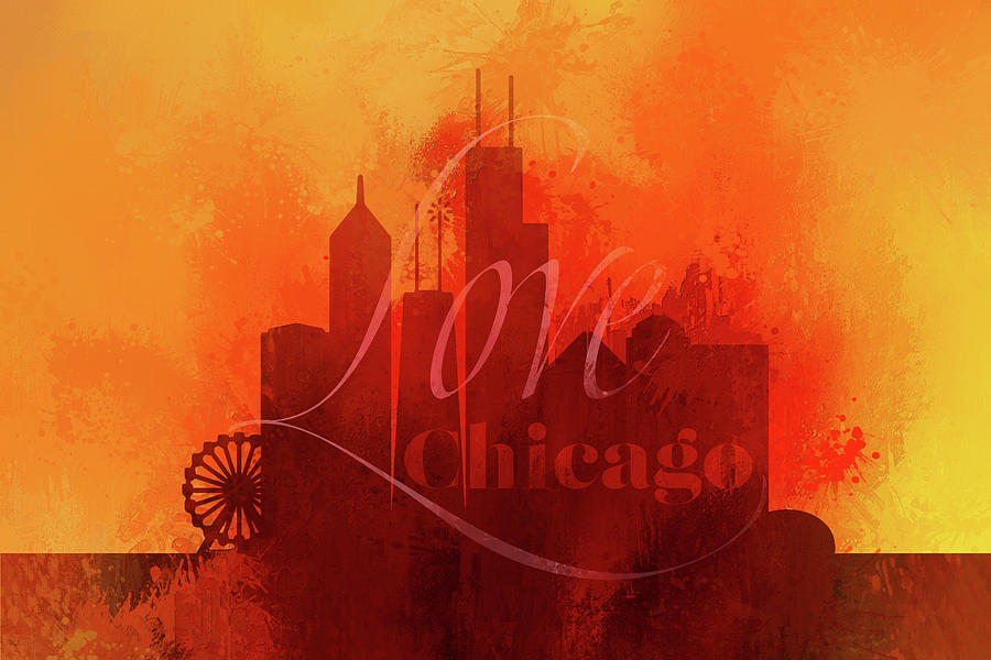 LOVE Chicago Digital Art by Terry Davis