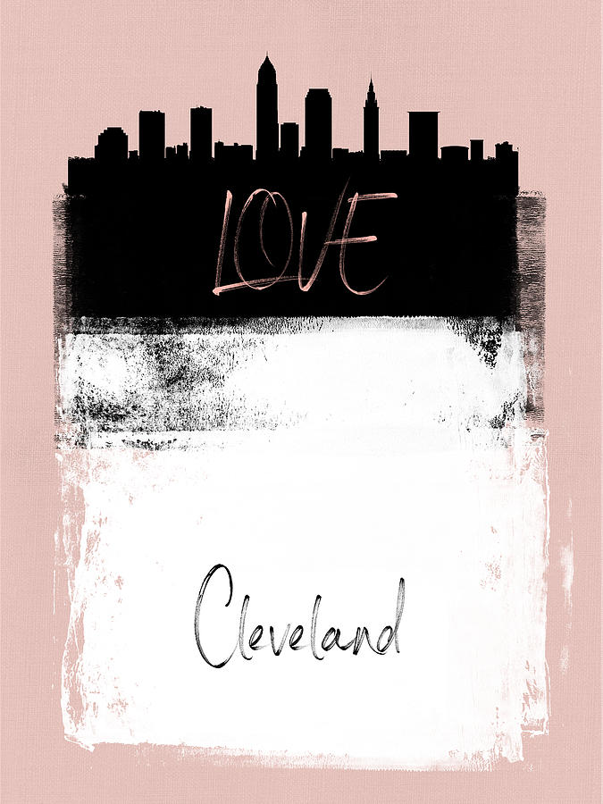 Cleveland Mixed Media - Love Cleveland by Naxart Studio