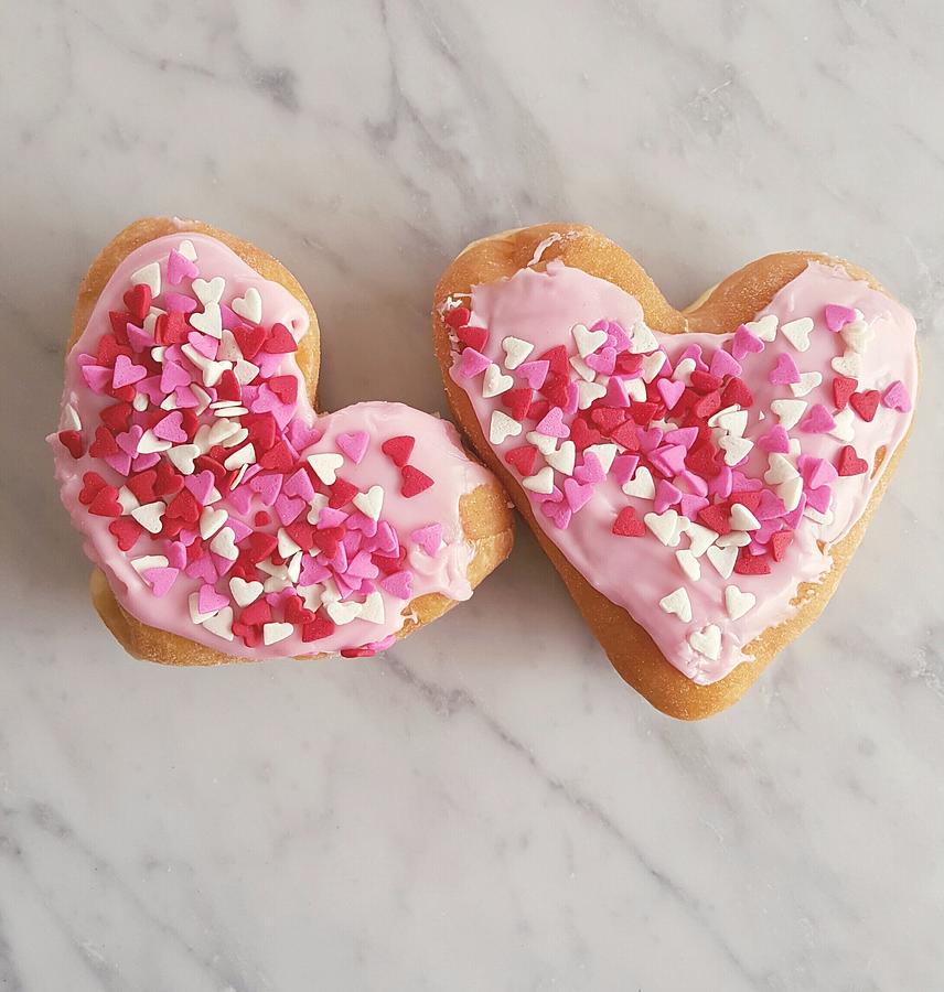 Sweetheart Donuts Photograph by Laura Fasulo