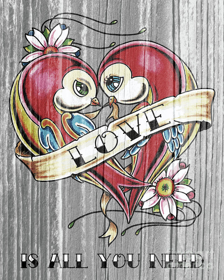Love Is All You Need Drawing by Maria Arango