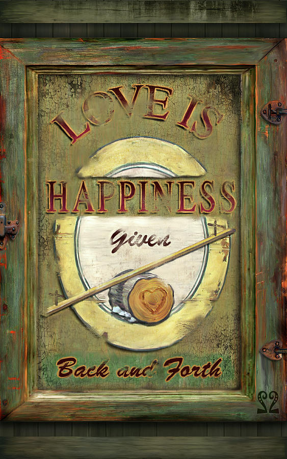Teeter-totter Painting - Love Is Happiness by Joel Christopher Payne