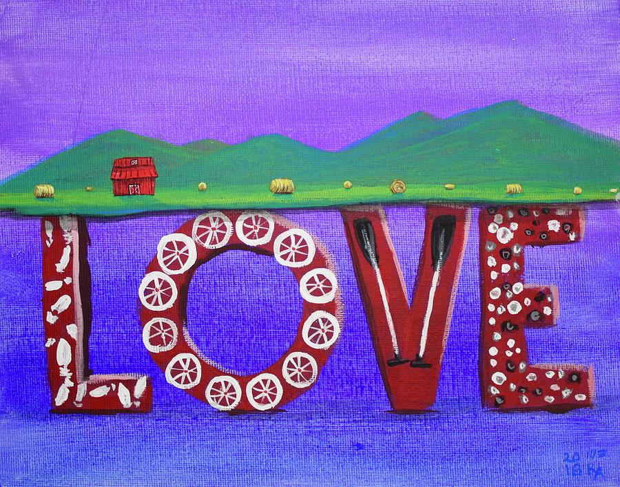 Love Is The Foundation Painting by M E