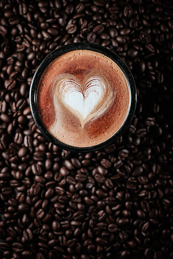 Coffee Photograph - Love Latte by Ronaldnovianus