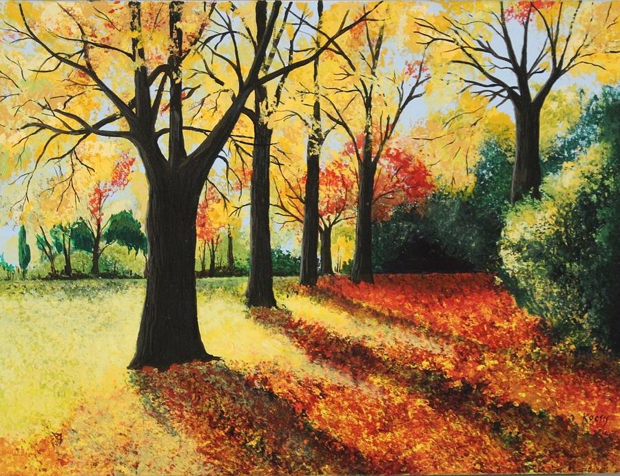 Love Leaves Painting by Rollin Kocsis