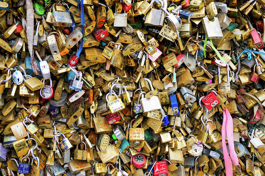 Lock Photograph - Love Locks Of Notre Dame by Richard A Brown Lock Photograph - Love Locks Of Notre Dame by Richard A Brown
